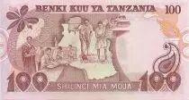 Tansania 100 Schillingi J. Nyerere - Students, farmers