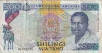 Tansania 500 Schillingi - President Mwinyi - ND (1993) - P.26