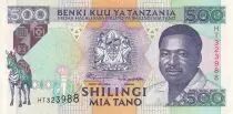 Tansania 500 Schillingi - President Mwinyi - ND (1993) - Serial HT - P.26b