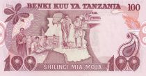 Tanzania 100 Shillingi - J. Nyerere - Education - Agriculture - ND (1977) - Serial GL - P.18d