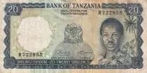 Tanzania 20 Shillings - J. Nyerere - ND (1966) - Serial R - P.3a