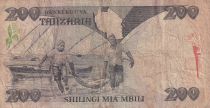 Tanzania 200 Schillingi - President Mwinyi - Fishing - ND (1986) - P.18A