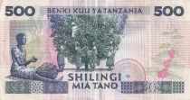 Tanzania 500 Schillingi - President Mwinyi - ND (1993) - P.26a