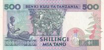 Tanzania 500 Schillingi - President Mwinyi - ND (1993) - Serial HT - P.26b