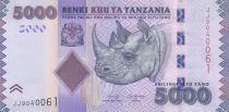 Tanzania 5000 Schillingi Rhinoceros - Mining - 2020