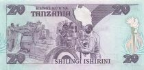 Tanzanie 20 Shillings - ND (1987) - Remplacement - P.15