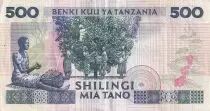 Tanzanie 500 Schillingi - Pr&eacute;sident Mwinyi - ND (1993) - P.26a