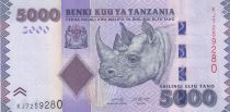 Tanzanie 5000 Schillingi Rhinocéros - Mine - 2020