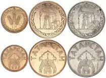 Tatarstan S&eacute;rie 3 pi&egrave;ces 1993 - 1 Kilo, 10 et 20 litres