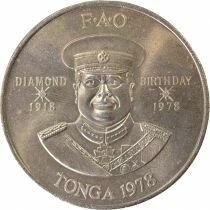 Taufa\'ahau Tupou IV - 2 Pa\'anga, 60th Birthday - 1978 Canberra