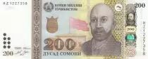 Tayikist�n 200 Somoni - Nusratullo Makhsum - 2022
