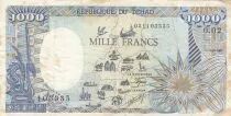 Tchad 1000 Francs - Carte BEAC compl&egrave;te - 1985