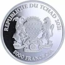 Tchad Mandala Phacochère - 1 Once Argent 2021