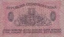 Tch&eacute;coslovaquie 1 Koruna - Bleu - 1919 - P.6a