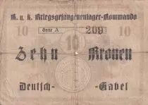 Tch&eacute;coslovaquie 10 Kronen - Monnaie de camp