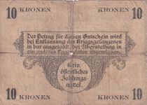 Tchécoslovaquie 10 Kronen - Monnaie de camp
