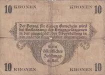 Tch&eacute;coslovaquie 10 Kronen - Monnaie de camp