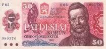 Tchécoslovaquie 50 Korun - Ludovit Stur - Paysage - 1987 - Série F.65 - P.96a