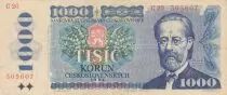 Tch&egrave;que R&eacute;publique 1000 Korun - Bedrich Smetana - Chateau - 1985