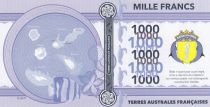 Terres Australes Françaises 1000 Francs Bassas da India - Tortue, navire - 2018 - Fantaisie
