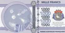 Terres Australes Fran&ccedil;aises 1000 Francs Ile Tromelin - Baleine, Armoiries - 2018 - Fantaisie