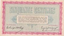 Territoire-de-Belfort Bon 50 Centimes - Chambre de Commerce de Belfort - 1916 - Annul&eacute;