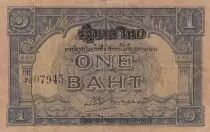 Thailand 1 Baht - Blue - 1946 Serial N.76