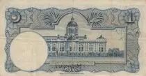 Thailand 1 Baht Rama VIII - Temple - ND (1939) - Serial A.16