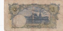 Thaïlande 1 Baht Roi Rama VIII - Temple - 1936 - Série D.38