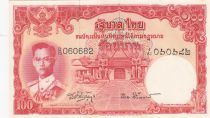 Thaïlande 10 Baht Roi Rama VIII - Temple - ND (1953) - Série D.75