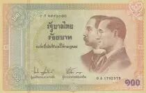 Thaïlande 100 Baht - Rama V et Rama IX - Commemoratif - 2002