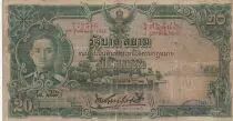 Tha&iuml;lande 20 Baht Roi Rama VII - Temple - 08-02-1935 - S&eacute;rie P.7