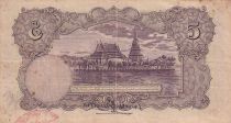 Thaïlande 5 Baht Roi Rama VII - Temple - 01-05-1934 - Série K.1