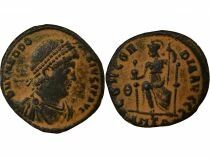 Theodosius I - Nummus, Seated Constantinople - 379 / 383 Antioch