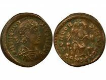 Theodosius I - Nummus, Seated Rome - 378 / 383 Constantinople