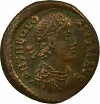 Theodosius I - Nummus, Seated Rome - 378 / 383 Constantinople