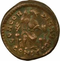 Theodosius I - Nummus, Seated Rome - 378 / 383 Constantinople