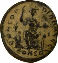 Theodosius I - Nummus, Seated Rome - 379 / 383 Constantinople
