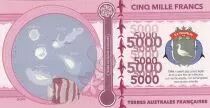 Tierras Australes francesas 5000 Francs Tromelin island, Squale, cargo - 2018 - Fantaisy