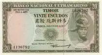 Timor 20 Escudos - Timor - Regulo D. Aleixo - 25-10-1967 - P.26