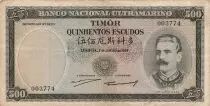 Timor 500 Escudos - Timor - Jose Celestino Da Silva - 02-01-1959 - P.25