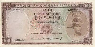 Timor 500 Escudos - Timor - Regulo D. Aleixo - 25-04-1963 - P.29
