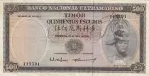 Timor 500 Escudos Regulo D. Aleixo - 1963 - P.29a VF