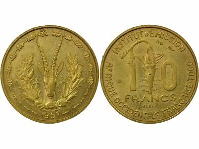 Togo 10 Francs, Trial Strike - 1957 Paris