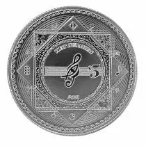 Tokelau Vivat Humanitas - La Musique - 1 once argent Tokelau 2021