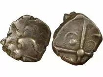 Tolosates - Silver Drachm with negroid Head - IInd / Ist Century BC