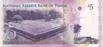 Tonga 5 Pa Anga - King Tupou V - 2008 - UNC - P.37