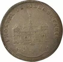 Town Hall of Paris, Louis XV - Silver Token - 1731