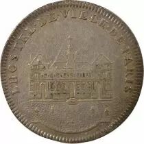 Town Hall of Paris, Louis XV - Silver Token - 1731