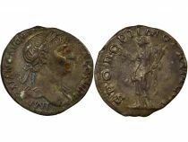 Trajan - Silver Denarius, Seated Felicitas - 114 Rome